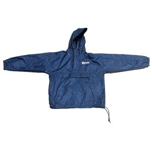 Tri-Mountain Texas Motor Speedway Windbreaker Jacket XL Navy Blue Hooded Racing